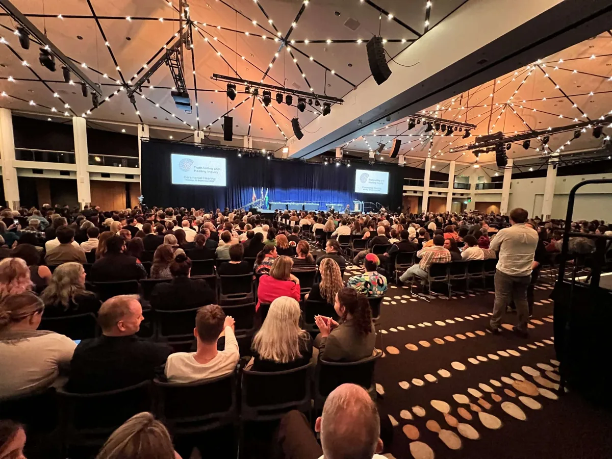 Full auditorium at the Brisbane Convention and Exhibition Centre during the event
